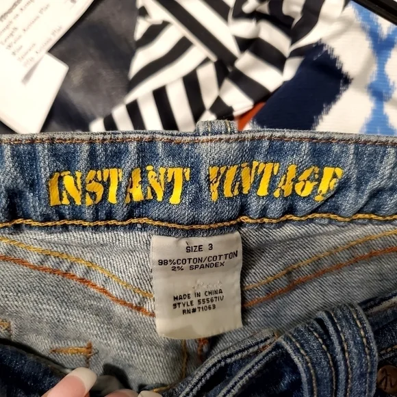 INSTANT VINTAGE DENIM CAPRIS - Picture 5 of 7